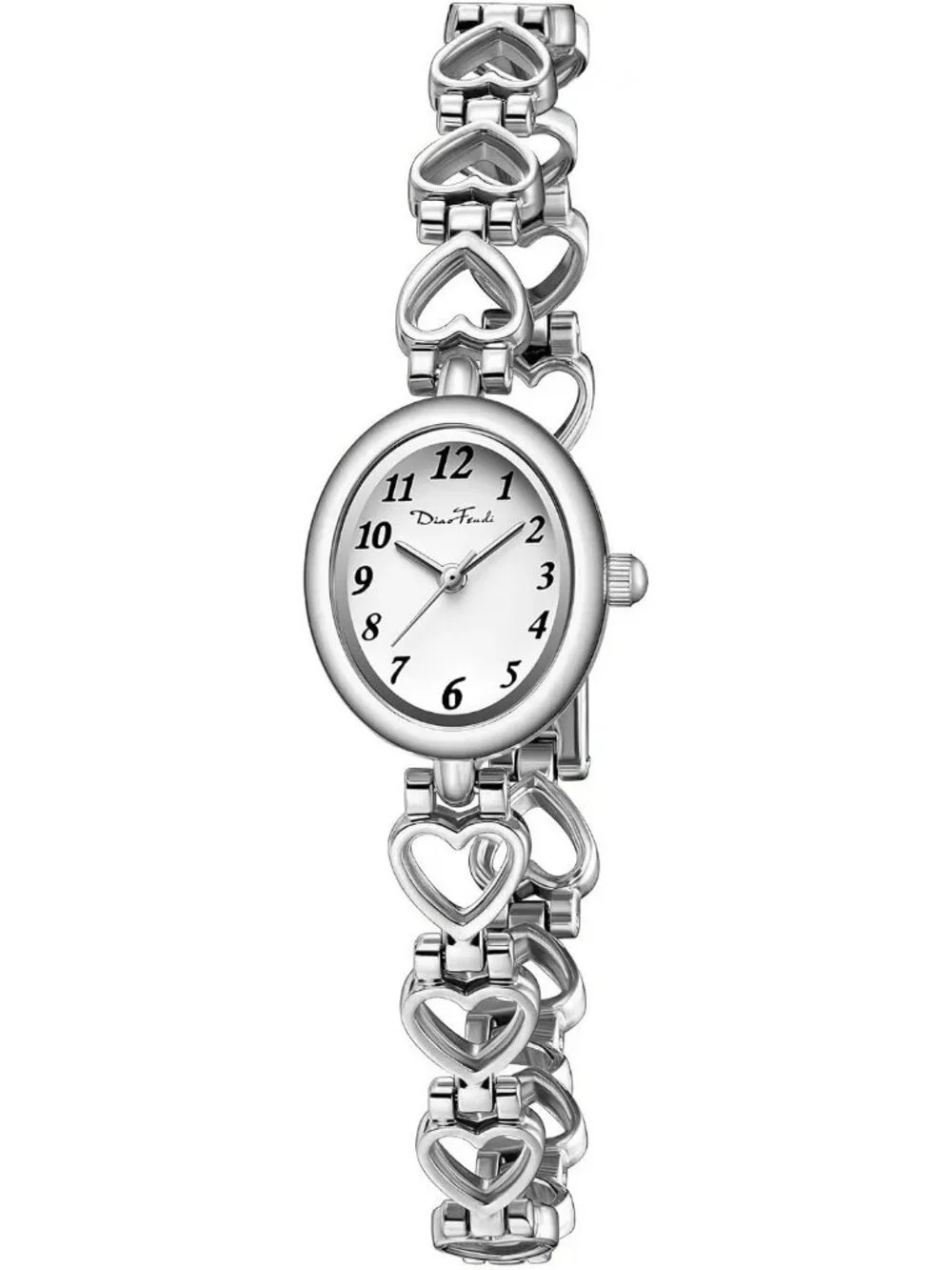 Women's Silver Shell-White Vintage Bracelet Luxury Oval Fashion Quartz Watch